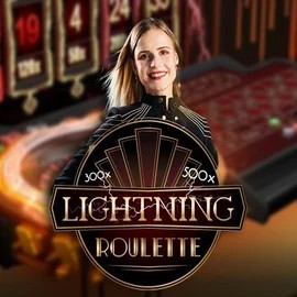 Lightning Roulette casino game by Evolution – featured logo at Rizz Casino