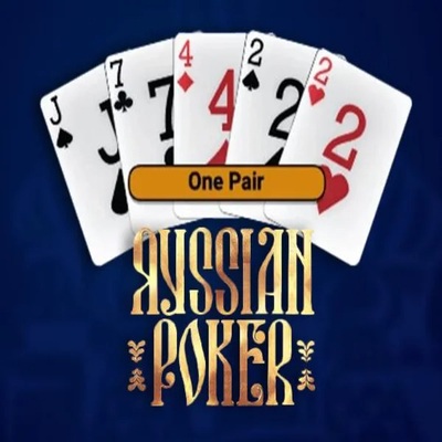 Russian Poker online game logo by OneTouch Games on rizzcasino-nl.com
